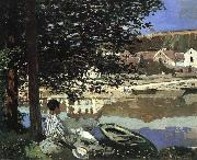 Claude Monet River Scene at Bennecourt oil painting artist